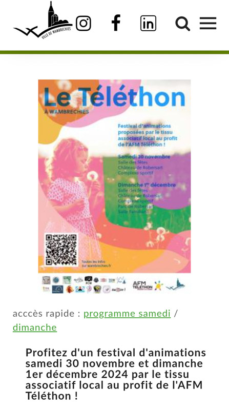 Téléthon 2024 à Wambrechies