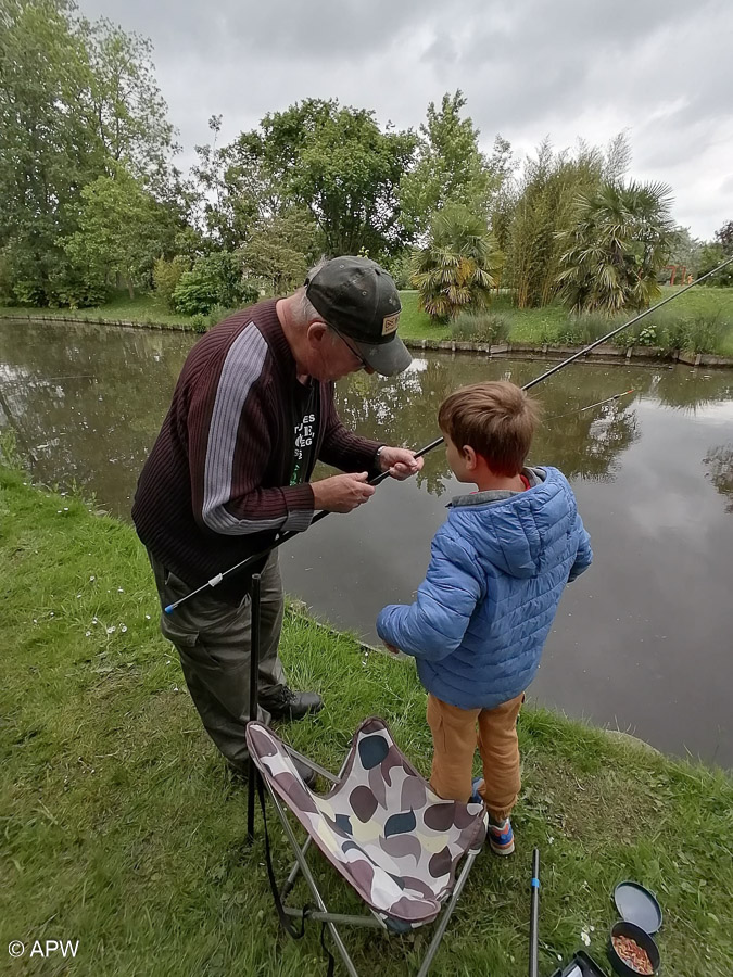 Première séance pratique à l'école de pêche, 2024