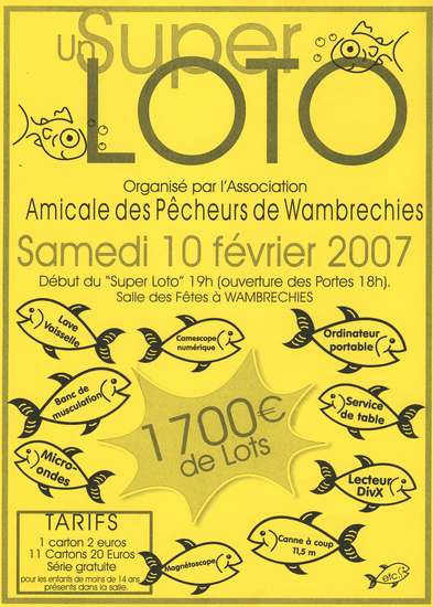 Affiche Loto du 10 février 2007