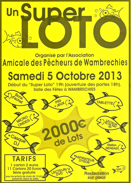 affiche loto 2013