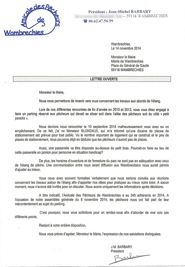 lettre ouverte 14 11 2014