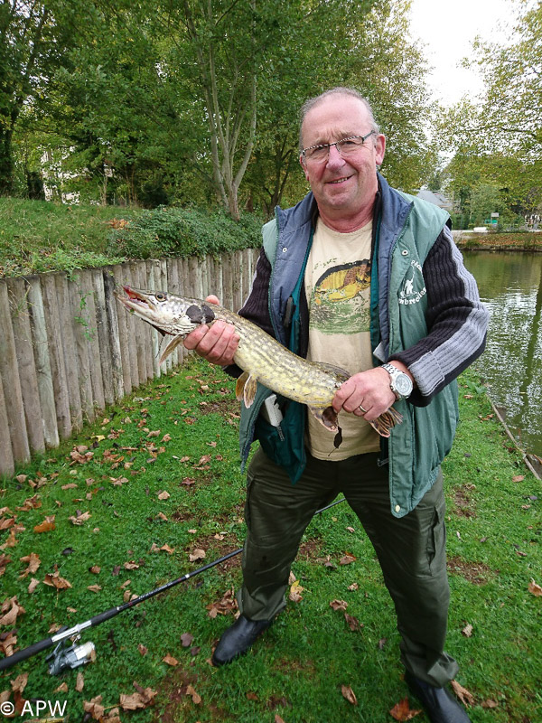 Brochet de 62 cm pris par Guy le 28/10/2017